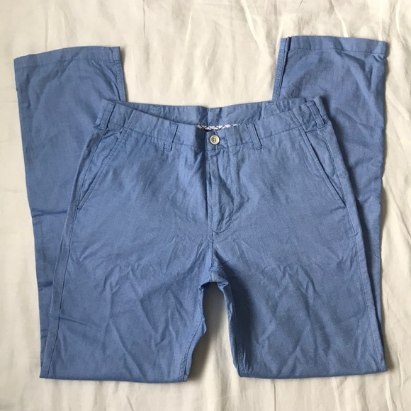 Bonobos Other - Bonobos Straight Fit Chambray Trousers/Pants